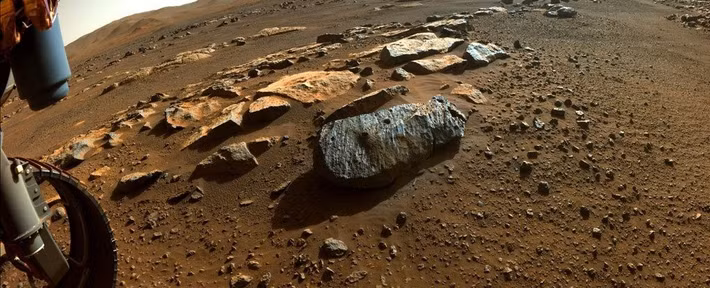 Nhà khoa học Adrian và các đồng nghiệp đã so sánh cấu trúc của kaolinite trên sao Hỏa, được kiểm tra bởi nhiều thiết bị trên robot thám hiểm Perseverance, với các mẫu vật trên Trái đất lấy từ Nam Phi và San Diego. Các loại đá này có vẻ rất giống nhau, cho thấy chúng được hình thành theo những cách tương tự. Ảnh: NASA/JPL-Caltech.
