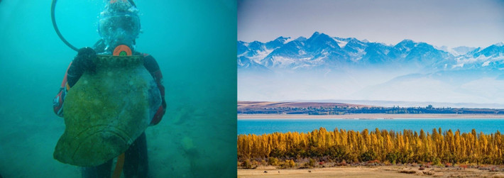 Nhóm chuyên gia cũng tìm thấy một tòa nhà từng được sử dụng làm nhà thờ Hồi giáo, nhà tắm công cộng, hoặc madrasa, một trường học Hồi giáo. Bên cạnh những tòa nhà này, họ phát hiện ra một số công trình bằng đá và dầm gỗ. Các dầm gỗ này đang được gửi đi để xác định niên đại bằng carbon phóng xạ và phân tích niên đại học để xác định tuổi chính xác. Ảnh: Elizaveta Romashkina/Russian Academy of Sciences/Alamy.