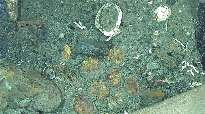 Đến năm 2015, Hải quân Colombia thông báo đã tìm thấy xác tàu San José với sự trợ giúp của một thiết bị lặn tự động. Ảnh: ARC-DIMAR 2022/Vargas Ariza et al. Antiquity 2025.