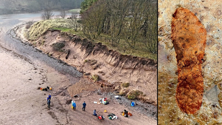 Địa điểm khảo cổ Lunan Bay "cho chúng ta biết bãi biển đầy cát này từng là một cửa sông lầy lội và con người đã sử dụng nơi này, có lẽ để săn hươu hoặc thu thập thực vật hoang dã để làm thức ăn". William Mills - nhà khảo cổ học tại Đại học Aberdeen cho biết thông tin này. Ảnh: University of Aberdeen/thearchaeologist.org.