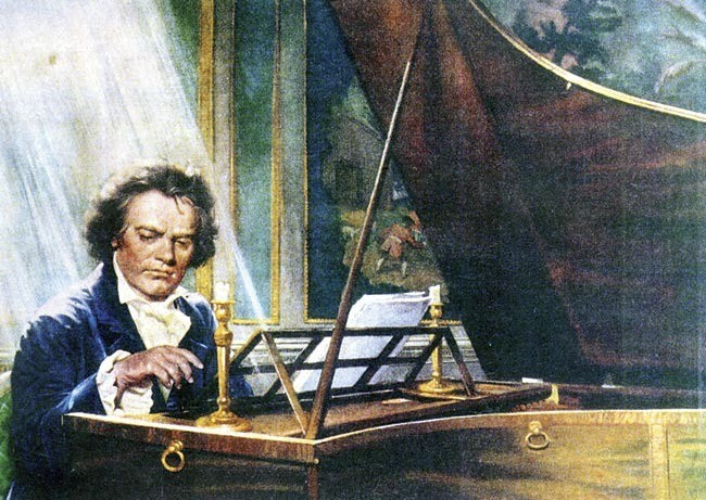 Nhạc sĩ Beethoven (1770 - 1827) nổi tiếng người Đức bắt đầu suy giảm thính giác từ năm 26 tuổi. Năm 30 tuổi, ông bị điếc. Ảnh: pianistmusings.com.