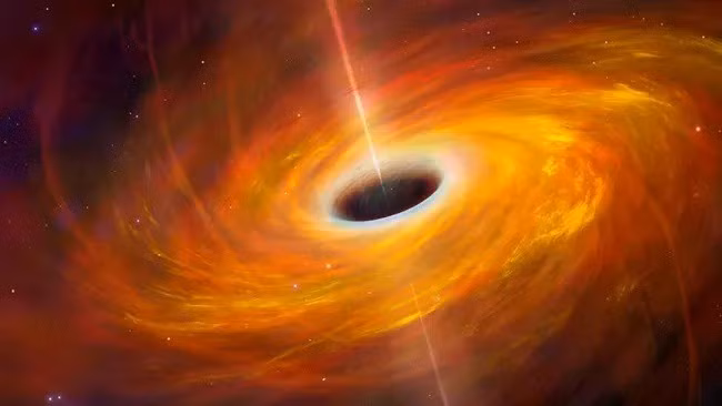 Kể từ khi đạt đến đỉnh điểm, ánh sáng của hố đen J2245+3743 đang dần mờ đi nhưng vẫn chưa đạt độ sáng giống như ban đầu. Ảnh: Mark Garlick/Science Photo Library/Getty Images.