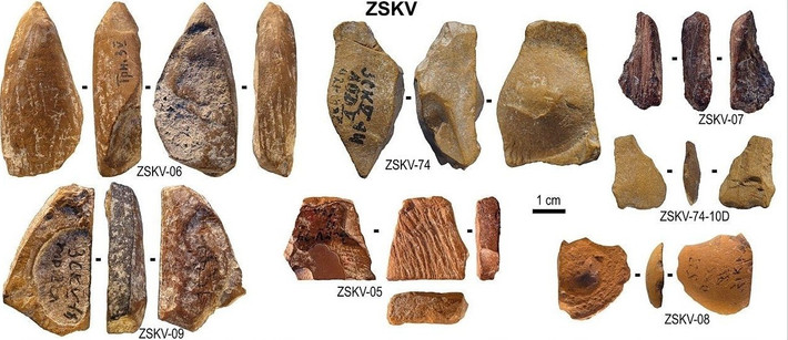 Tác giả đầu tiên của nghiên cứu, giáo sư khảo cổ học Francesco d'Errico tại Đại học Bergen ở Na Uy cho biết việc tìm thấy một mảnh vỡ với đầu bút chì được mài sắc lại một cách rõ ràng là điều thú vị. Ảnh: d’Errico et al., Science Advances (2025); CC BY 4.0.