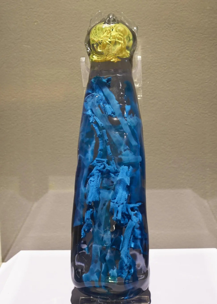 Kết quả chụp CT do các chuyên gia thực hiện đã phát hiện phần còn lại của 3 con mèo khác nhau trong một xác ướp mèo duy nhất. Các nhà khoa học từ Viện Nghiên cứu Khảo cổ Phòng ngừa Quốc gia Pháp (INRAP) đã tái tạo hình ảnh 3D bên trong xác ướp mèo. Ảnh: MBAR.