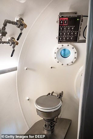 Phần chính của khoang thép dài 12m và rộng 3,7m. Đây là nơi các nhà khoa học ăn, ngủ và làm việc. Ảnh: Getty Images for DEEP.