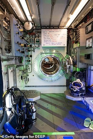 Vanguard là một khoang thép nhỏ, cho phép tối đa 4 nhà nghiên cứu - gọi là “aquanauts” - sống và thực hiện các dự án nghiên cứu mà trước đây bị giới hạn. Ảnh: Getty Images for DEEP.
