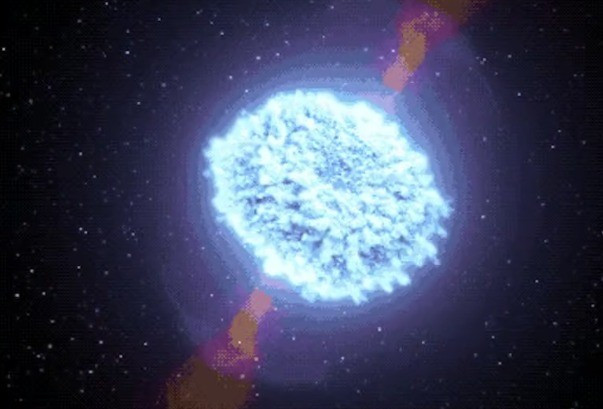 Theo các chuyên gia, những vụ nổ vũ trụ cực mạnh có thể gây ra những hiện tượng cực kỳ hiếm có và kỳ lạ. Đôi khi, những vụ nổ này không để lại dấu vết rõ ràng khiến việc nghiên cứu chúng gặp nhiều khó khăn. Mới đây, các nhà thiên văn học phát hiện ra một vụ nổ vũ trụ khổng lồ, giải phóng năng lượng tương đương với một tỷ Mặt trời và không thể quan sát được bằng mắt thường. Vụ nổ lớn này chỉ để lại một "vệt ánh sáng mờ" vô tuyến kéo dài, cho thấy sự tồn tại của những vụ nổ gamma-ray mà giới nghiên cứu chưa từng biết đến. Ảnh: NASA.