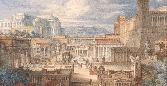 Hai hồ nước cũng được các chuyên gia phát hiện và được xác định có niên đại vào thế kỷ thứ 2 trước Công nguyên. Đến nay, họ chưa thể chắc chắn mục đích sử dụng của những hồ nước này. Tuy nhiên, giới nghiên cứu suy đoán chúng có thể được dùng vì mục đích tôn giáo hoặc một số hoạt động sản xuất của người dân địa phương. Ảnh: Public domain image from Yale Center for British Art.