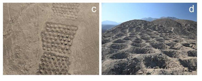 Các nhà khảo cổ học lần đầu tiên ghi nhận các hố bí ẩn vào những năm 1930 và sau đó khảo sát chúng vào những năm 1970. Trong những năm tiếp theo, một số giải thuyết được đưa ra để lý giải mục đích người xưa tạo ra chúng như phòng thủ, lưu trữ và kế toán đến thu thập nước, hứng sương hay làm vườn. Ảnh: J.L. Bongers/C. Stanish.