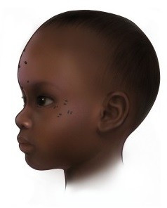 Việc tìm thấy những hình xăm trên cơ thể của trẻ nhỏ, đặc biệt là trẻ dưới 3 tuổi đã làm dấy lên nhiều câu hỏi về mục đích người xưa làm như vậy với những đứa bé đó. Ảnh: Mary Nguyen/©2025 UMSL.