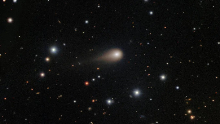 Theo nhóm nghiên cứu, đài quan sát MeerKAT, hệ thống gồm 64 ăng-ten đường kính 13,5m do Đài quan sát Thiên văn Vô tuyến Nam Phi vận hành, đã ghi nhận “sự hấp thụ OH trên các vạch 1.665 MHz và 1.667 MHz”. Đây là mẫu tần số đặc trưng của các gốc hydroxyl (OH), thường xuất hiện xung quanh các sao chổi khi chúng đến gần Mặt trời. Ảnh: International Gemini Observatory/NOIRLab/NSF/AURA/Shadow the ScientistImage Processing: J. Miller &amp; M. Rodriguez (International Gemini Observatory/NSF NOIRLab), T.A. Rector (University of Alaska Anchorage/NSF NOIRLab), M. Zamani (NSF NOIRLab).