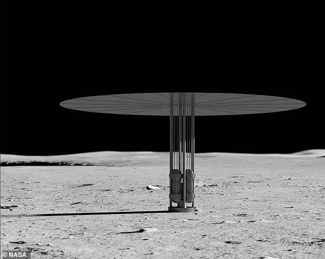 Căn cứ đó có thể sẽ sử dụng năng lượng hạt nhân, có khả năng chứa cung cấp chỗ ở lâu dài cho các phi hành gia. Nơi này có thể được xây dựng từ các vật liệu tìm thấy trên bề mặt Mặt trăng. Ảnh: NASA.