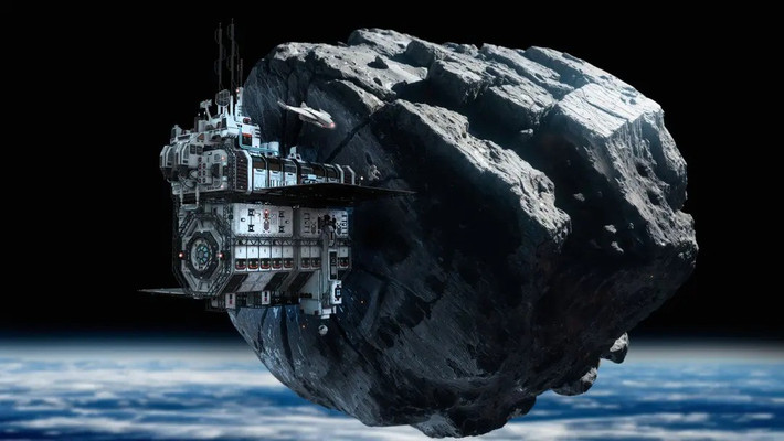 Khai thác khoáng sản trong vũ trụ là mục tiêu mà một số công ty trên thế giới theo đuổi. Trong số đó, các tiểu hành tinh gần Trái đất và Mặt trăng dễ tiếp cận, có nguồn tài nguyên kim loại phong phú và có chứa nhiều loại vật liệu có giá trị kinh tế. Ảnh: Getty.