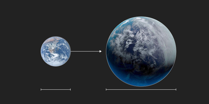 Khám phá này được ca ngợi là dấu hiệu hứa hẹn nhất về sự sống bên ngoài Hệ Mặt trời của chúng ta. Ảnh: telegraph.co.uk.