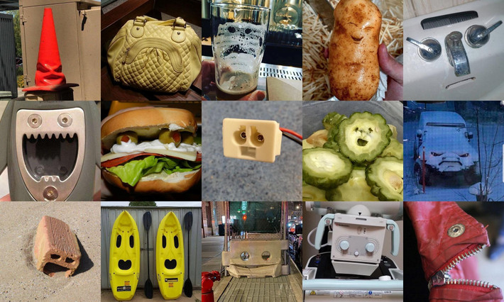 Theo các nhà khoa học, não bộ con người sở hữu một khuôn mẫu sẵn có về khuôn mặt. Chỉ cần một vật thể có 2 điểm và một đường gợi liên tưởng đến mắt và miệng, các vùng não phụ trách nhận diện khuôn mặt của con người sẽ nhanh chóng được kích hoạt. Ảnh: Jessica Taubert.