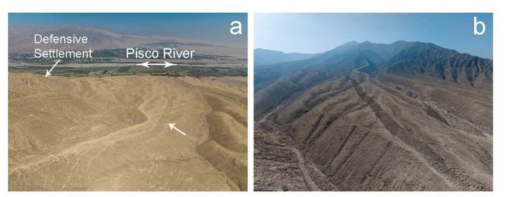 Những hố bí ẩn ở Monte Sierpe được sắp xếp thành một dải dài, chia thành các khối với vài chục vết lõm. Tổng chiều dài của dải hố lên tới 1,5 km. Mỗi hố rộng từ 1 - 2m và sâu tới 1m và một số hố được lót bằng đá. Khu vực này nằm gần một khu định cư phòng thủ và một ngã tư đường có từ trước khi người Tây Ban Nha đến định cư vào thế kỷ 16. Ảnh: J.L. Bongers/C. Stanish.