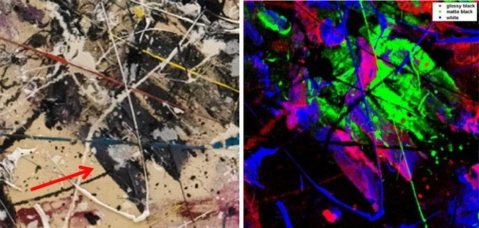 Theo các chuyên gia, 'bức tranh "Number 1A, 1948" là một tác phẩm điển hình về "tranh hành động" của danh họa Pollock, nhấn mạnh vào hành động vật lý của bức họa. Ảnh: nature.