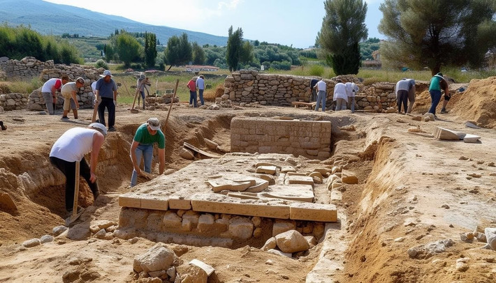 Để tìm hiểu kỹ hơn về vương quốc bí ẩn này, các chuyên gia đã tiến hành một số dự án khảo cổ, bao gồm các cuộc khai quật với hy vọng sẽ có những khám phá quan trọng. Họ kỳ vọng có thể tìm thấy tàn tích của cung điện, nhà cửa, đường sá... cũng như các hiện vật quý giá giúp hé lộ bí mật về vương quốc cổ xưa đã biến mất từ hàng ngàn năm trước. Ảnh: paleothea.com.