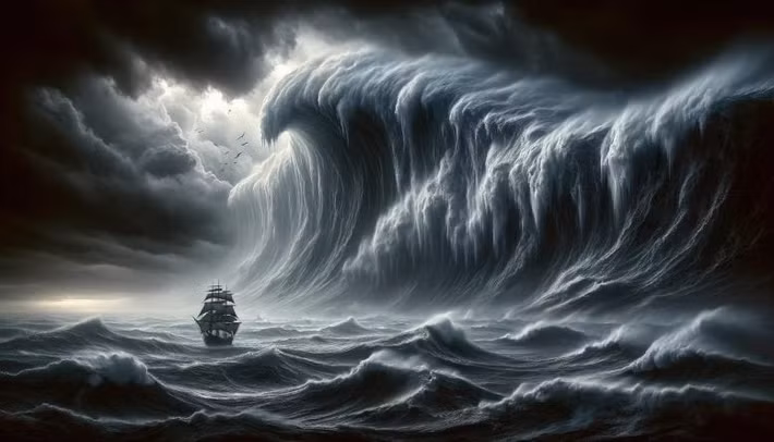 Phó giáo sư Fedele giải thích, khi hai hiệu ứng trên cùng xảy ra, một cơn sóng lớn hơn rất nhiều. Khám phá này có nhiều ý nghĩa đối với phát triển mô hình dự đoán sóng độc đe dọa tàu thuyền và công trình ngoài khơi. Trong tương lai, các nhà khoa học có thể dự báo sóng độc nhiều khả năng ập tới khi nào và ở đâu để có giải pháp ứng phó. Ảnh: SciTechDaily.com.