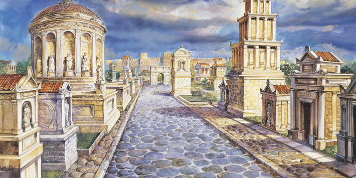 Nhà khảo cổ Brughmans chia sẻ bản đồ Itiner-e vẫn còn một số khoảng trống khi các chuyên gia vẫn còn gặp nhiều khó khăn khi xác định những con đường nhỏ của đế chế La Mã do thiếu hồ sơ khảo cổ. Ảnh: DEA PICTURE LIBRARY/De Agostini/Getty Images.