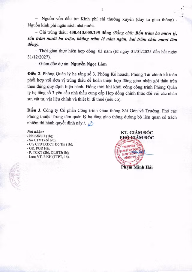 TPHCM: 5 gói bảo trì gần 2.500 tỷ 'gọi tên' Cty Giao thông Sài Gòn - Hình 8 TPHCM: 5 goi bao tri gan 2.500 ty 'goi ten' Cty Giao thong Sai Gon-Hinh-8