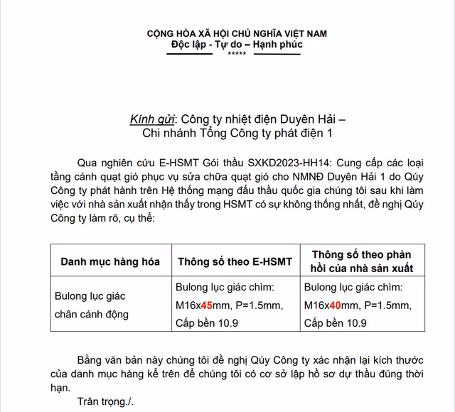 Gói thầu hơn 14 tỷ đồng của Nhiệt điện Duyên Hải sẽ về tay ai? - Hình 2 Goi thau hon 14 ty dong cua Nhiet dien Duyen Hai se ve tay ai?-Hinh-2
