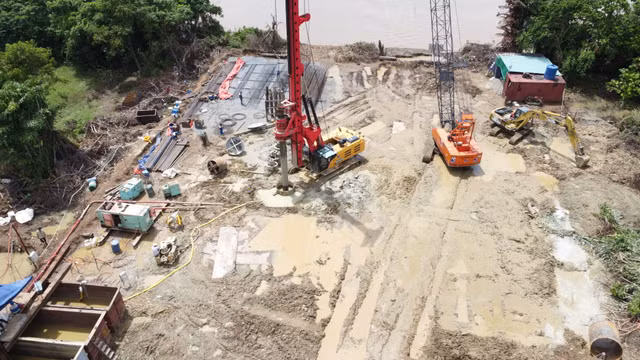 Đồng Nai: Cận cảnh thi công cầu Thống Nhất - Hình 11 Dong Nai: Can canh thi cong cau Thong Nhat-Hinh-11
