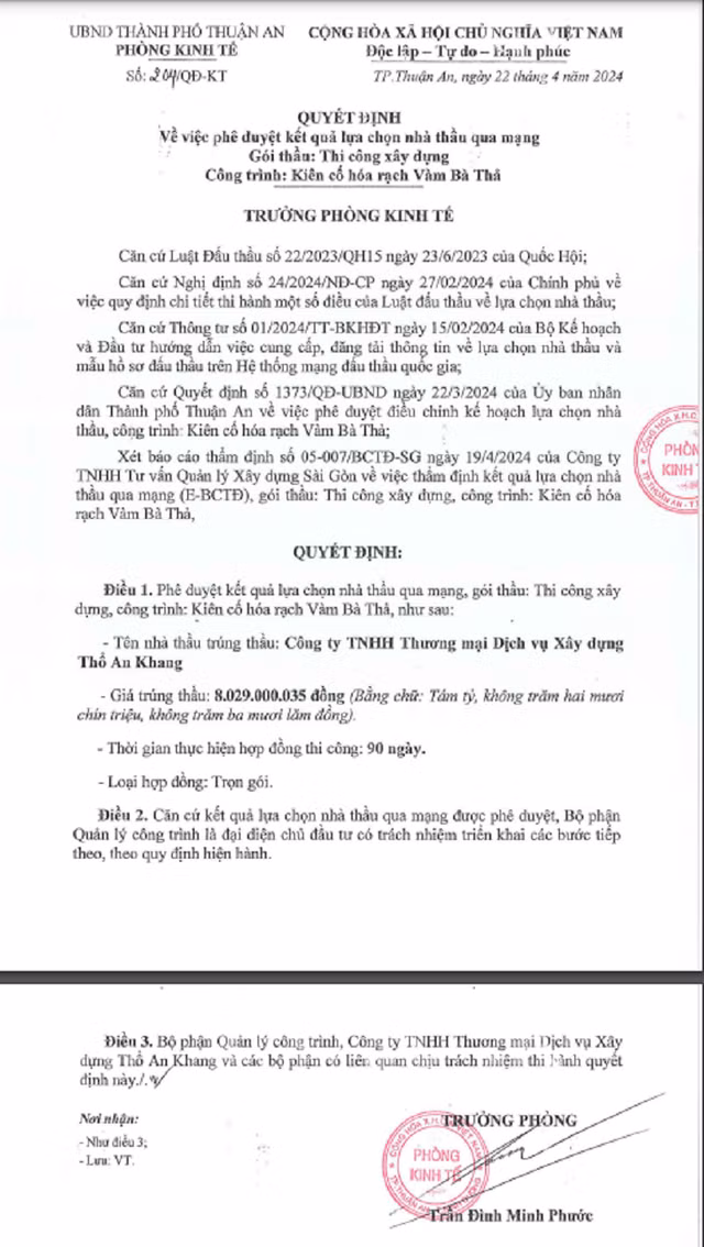 Tho An Khang mot ngay trung 3 goi xay dung tai Thuan An, Binh Duong