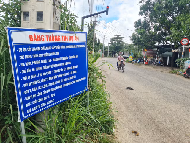 Dong Nai: Muong thoat nuoc duong Dinh Quang An duoc thiet ke nhu the nao?