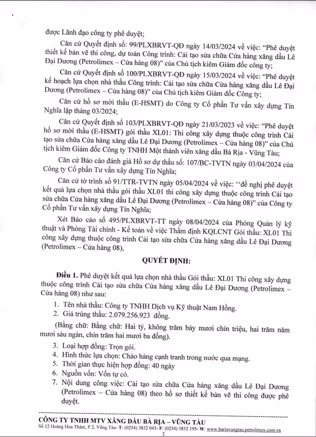 Vuot qua doi thu, Cong ty Nam Hong trung goi thau hon 2 ty dong-Hinh-2