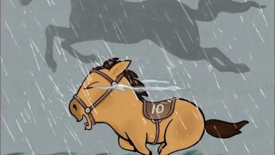 Chú ngựa Mã Tiểu Dã vừa chạy vừa khóc gây sốt mạng