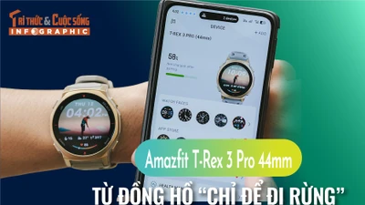 Amazfit T-Rex 3 Pro 44mm, đồng hồ “chỉ để đi rừng” thành chiếc đeo mỗi ngày