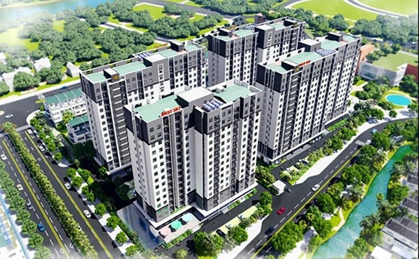 Phối cảnh một dự án nhà ở xã hội trên địa bàn TP Huế. noxh-hue-1.jpg