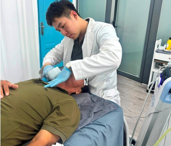 Võ Văn Đức có hành vi khám chữa bệnh trái phép. Ảnh: CATP catp-2.jpg