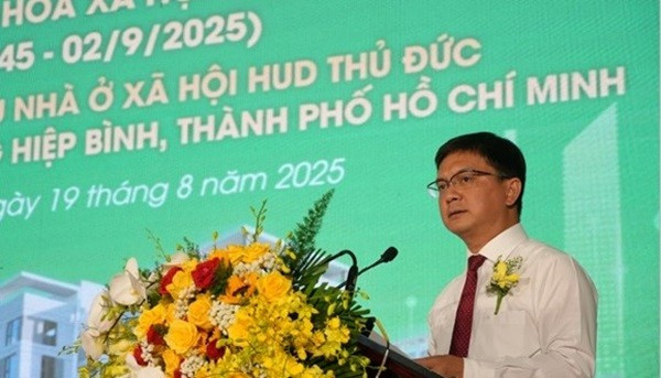 Phó Chủ tịch UBND TP HCM Nguyễn Mạnh Cường phát biểu tại buổi lễ. Ảnh: Bảo Ninh hinh-2.jpg
