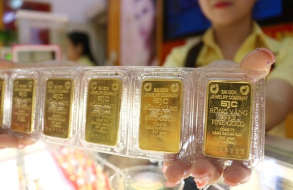 Giá vàng trong nước giảm sâu. Ảnh minh họa gia-vang.jpg