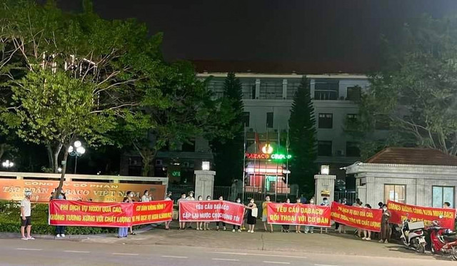 Cu dan D-Green Park Dabaco Khac Niem lien tuc phan doi muc thu phi dich vu