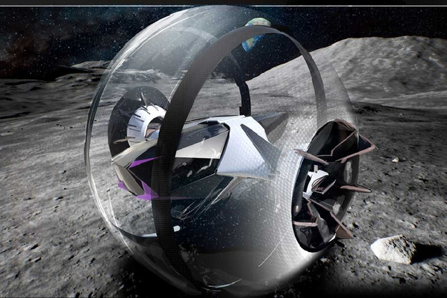 Bất ngờ ý tưởng ôtô lăn bánh thám hiểm Mặt trăng - Hình 2 Bat ngo y tuong oto lan banh tham hiem Mat trang-Hinh-2