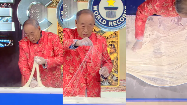 Sợi mì mỏng tới 0,18 mm lập Kỷ lục Guinness thế giới Soi mi mong toi 0,18 mm lap Ky luc Guinness the gioi