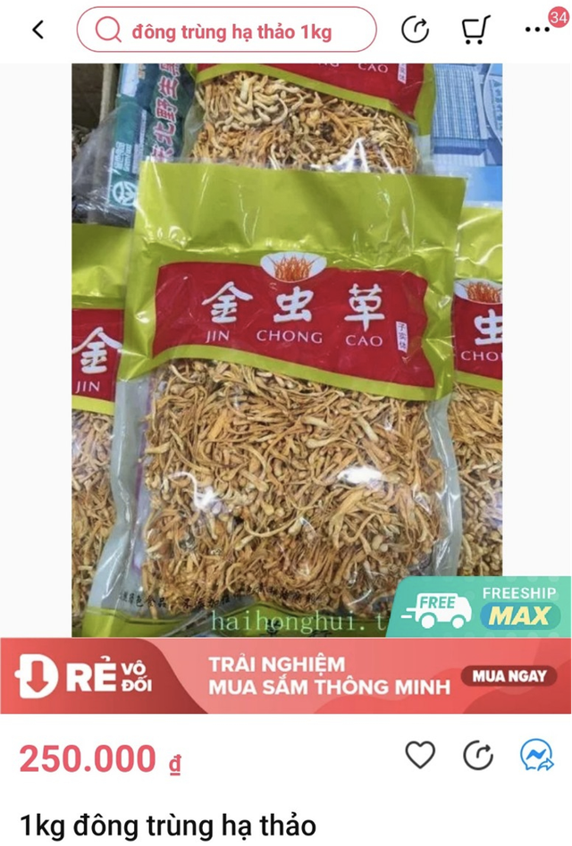 Chất lượng của đông trùng hạ thảo bán đầy chợ mạng như nào? - Hình 2 Chat luong cua dong trung ha thao ban day cho mang nhu nao?-Hinh-2