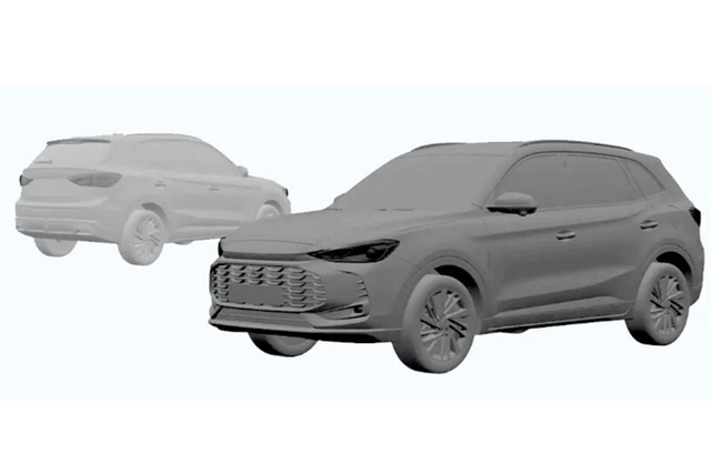 Mẫu crossover MG ZS 2025 thế hệ mới bất ngờ bị rò rỉ hình ảnh - Hình 3 Mau crossover MG ZS 2025 the he moi bat ngo bi ro ri hinh anh-Hinh-3