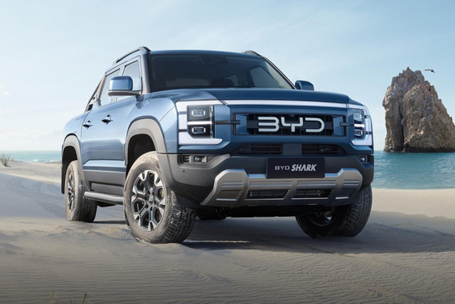 Lộ diện mẫu xe bán tải điện là BYD Shark 2024 mới - Hình 2 Lo dien mau xe ban tai dien la BYD Shark 2024 moi-Hinh-2