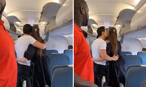 Ho Ngoc Ha - Kim Ly hon nhau tren may bay co gay phan cam?