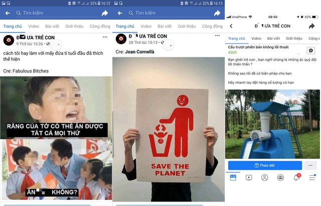 Buc xuc fanpage dang tai keu goi bai tru, bao hanh tre em khong dung muc-Hinh-3