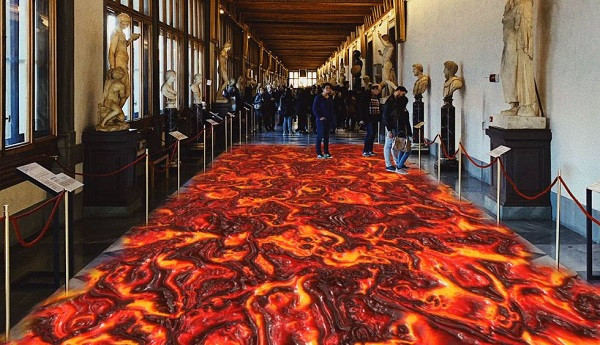 Hiệu ứng Snapchat biến mặt sân thành dòng sông, nham thạch khiến dân tình “điên đảo“ - Hình 4 Hieu ung Snapchat bien mat san thanh dong song, nham thach khien dan tinh “dien dao“-Hinh-4