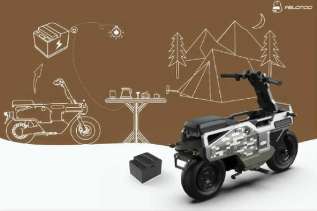 Felotoo M One - xe máy điện thay thế pin dự phòng giá 68 triệu đồng - Hình 5 Felotoo M One - xe may dien thay the pin du phong gia 68 trieu dong-Hinh-5