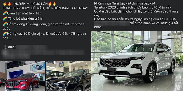 Ford Territory đang giảm đến 70 triệu đồng Ford Territory dang giam den 70 trieu dong