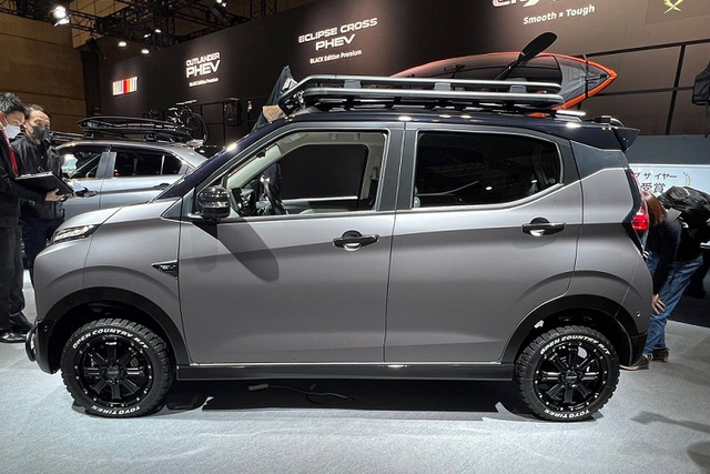 Cận cảnh xe điện 'bao diêm' Mitsubishi eK Cross EV - Hình 4 Can canh xe dien 'bao diem' Mitsubishi eK Cross EV-Hinh-4