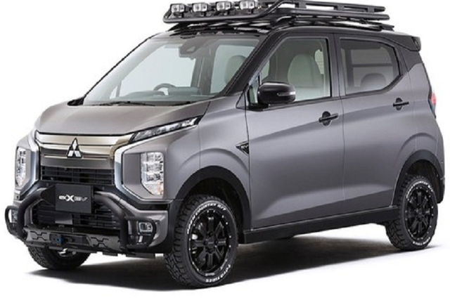 Cận cảnh xe điện 'bao diêm' Mitsubishi eK Cross EV - Hình 2 Can canh xe dien 'bao diem' Mitsubishi eK Cross EV-Hinh-2