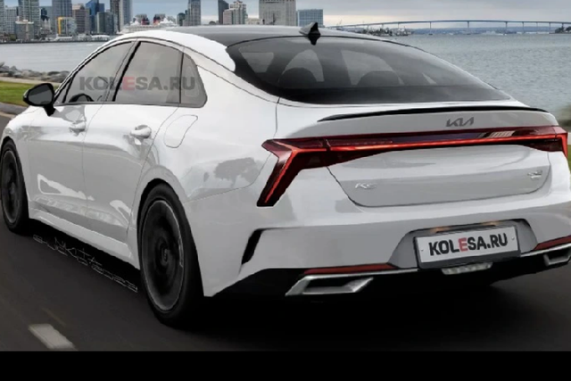 Kia K5 2024 lộ diện hiện đại hơn với đèn pha và ca lăng mới - Hình 2 Kia K5 2024 lo dien hien dai hon voi den pha va ca lang moi-Hinh-2